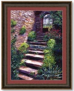 Thank you to an Art Collector from Orlando FL  for buying a framed print of STONE STEPS TUSCANY